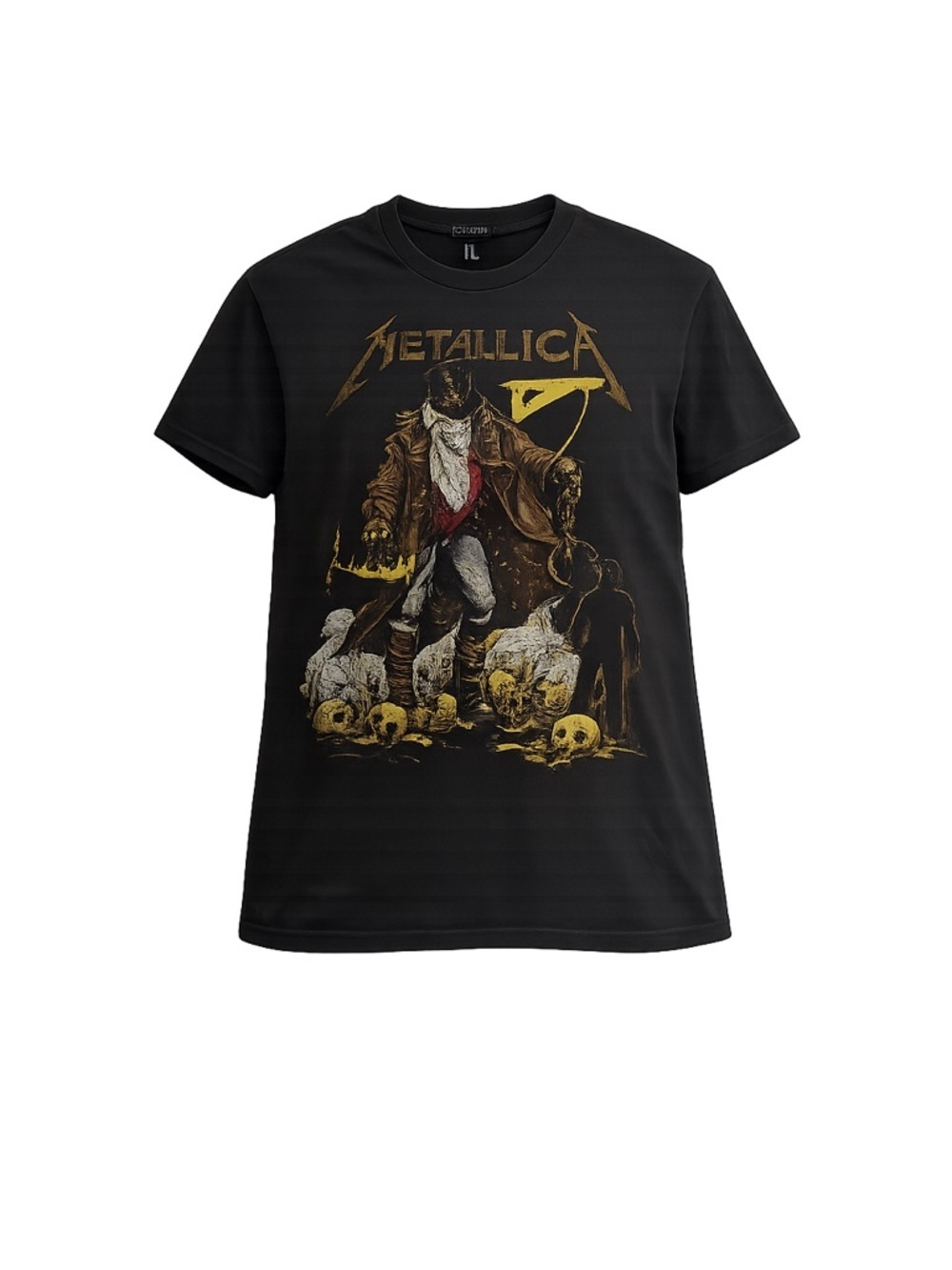 Divided Men's Vintage Metallica Tee Black Graphic Print Size L Short Sleeve
#084